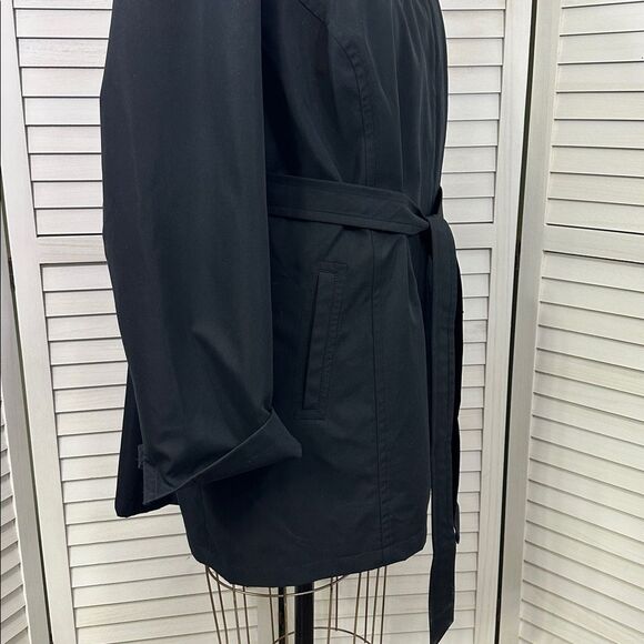 Dennis Basso Size 2X Hooded Coat Weather Resistant Black - Picture 7 of 15
